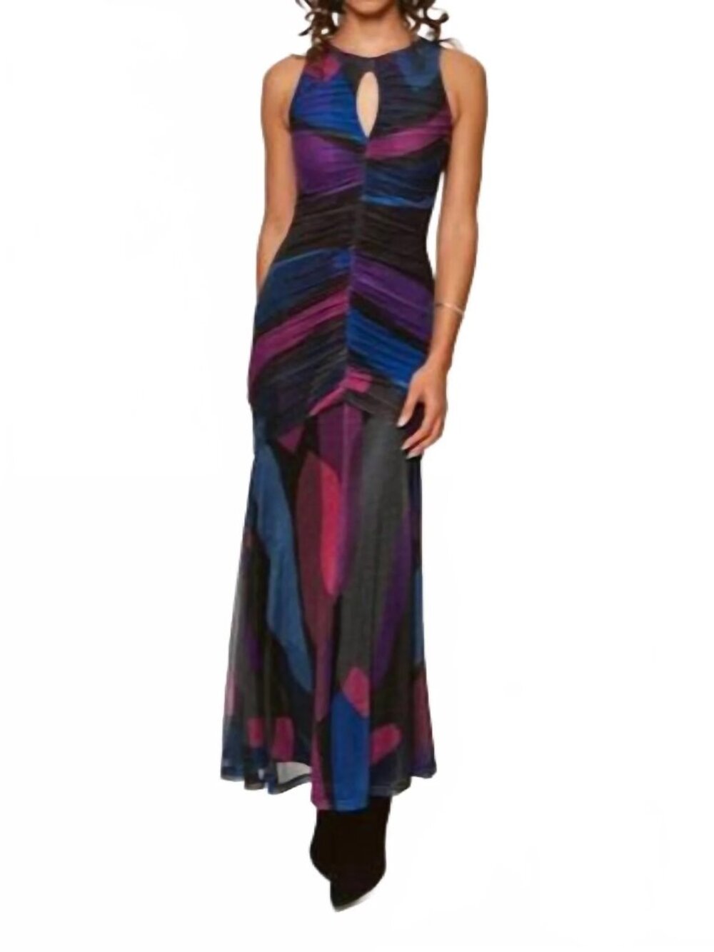 Anthropologie Hutch Julia Sleeveless Slim Mesh Maxi Dress M $297 NWT Top Rated! - Picture 3 of 7